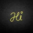 'HI' neon sign - VINTAGE SIGN