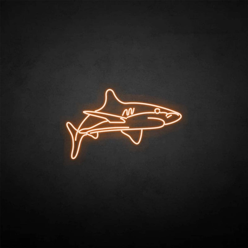 Enseigne au néon "Requin"