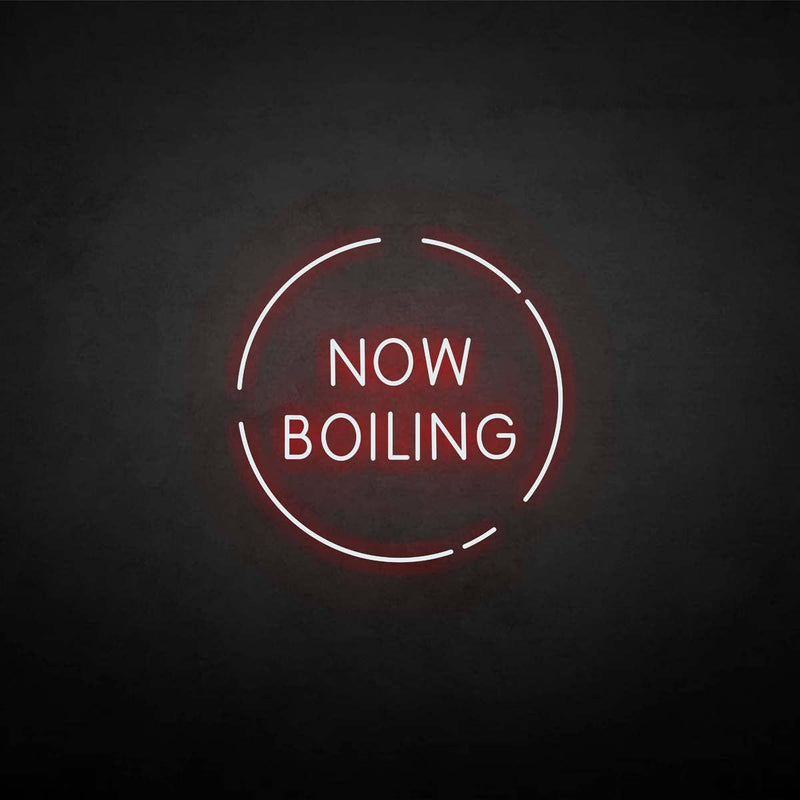 'now boiling' neon sign - VINTAGE SIGN