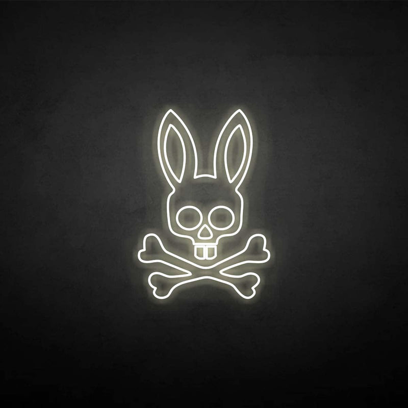 'the skeleton of the rabbit' neon sign - VINTAGE SIGN