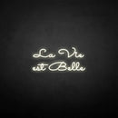 'la vie est belle' neon sign - VINTAGE SIGN