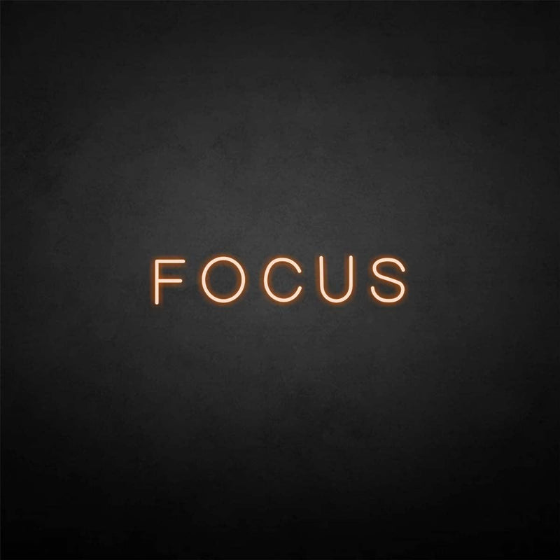 Focus Sign Box 'Focus' neon sign