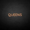 'QUEENS' neon sign - VINTAGE SIGN