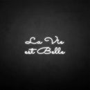 'la vie est belle' neon sign - VINTAGE SIGN