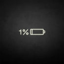 'Battery off' neon sign - VINTAGE SIGN