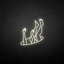 'Drop into hole' neon sign - VINTAGE SIGN