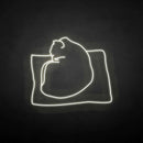 'The cat on the pillow' neon sign - VINTAGE SIGN