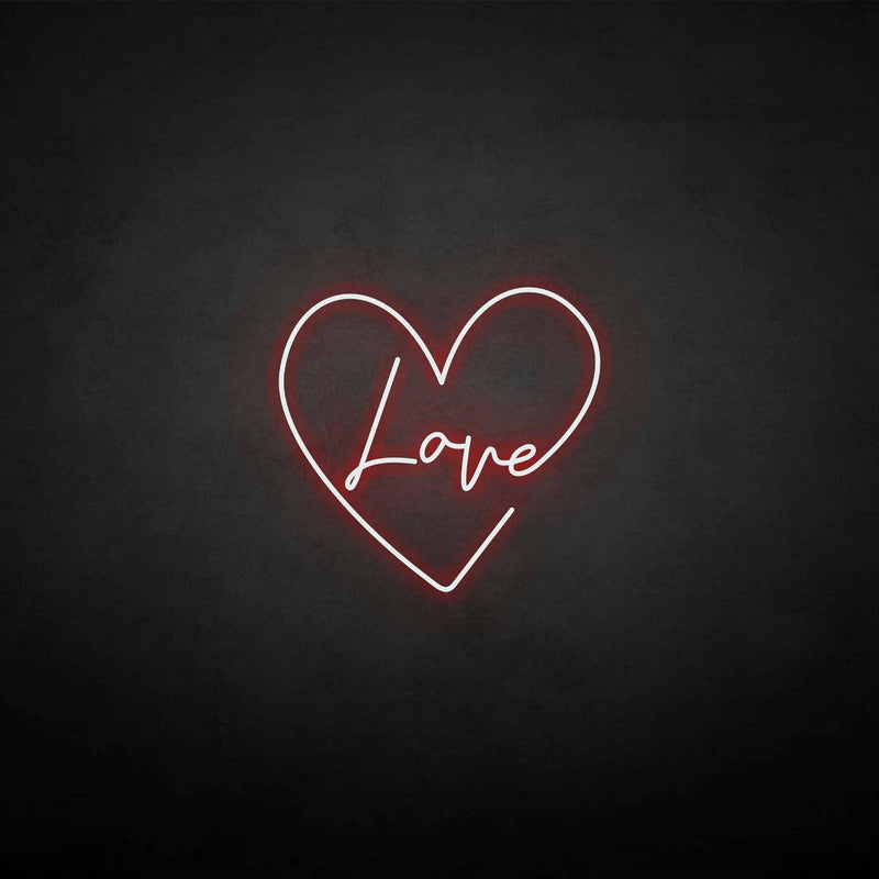 'amour' enseigne au néon
