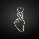 'finger heart' neon sign - VINTAGE SIGN