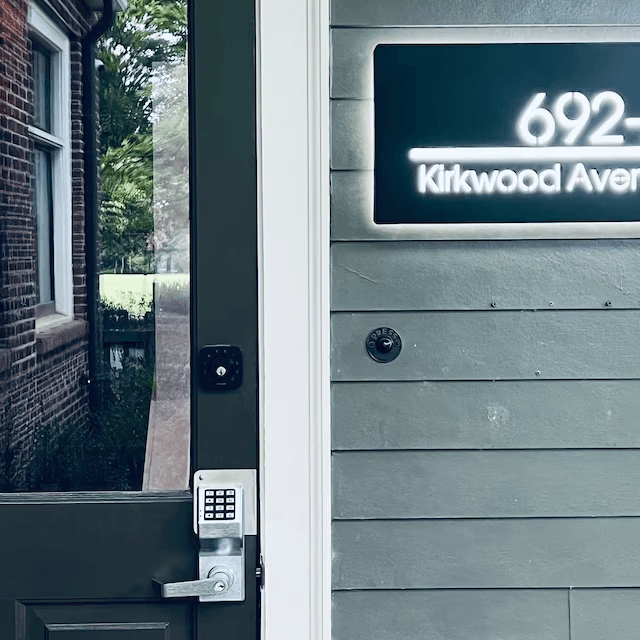 Custom House Number Light Box Address Signs