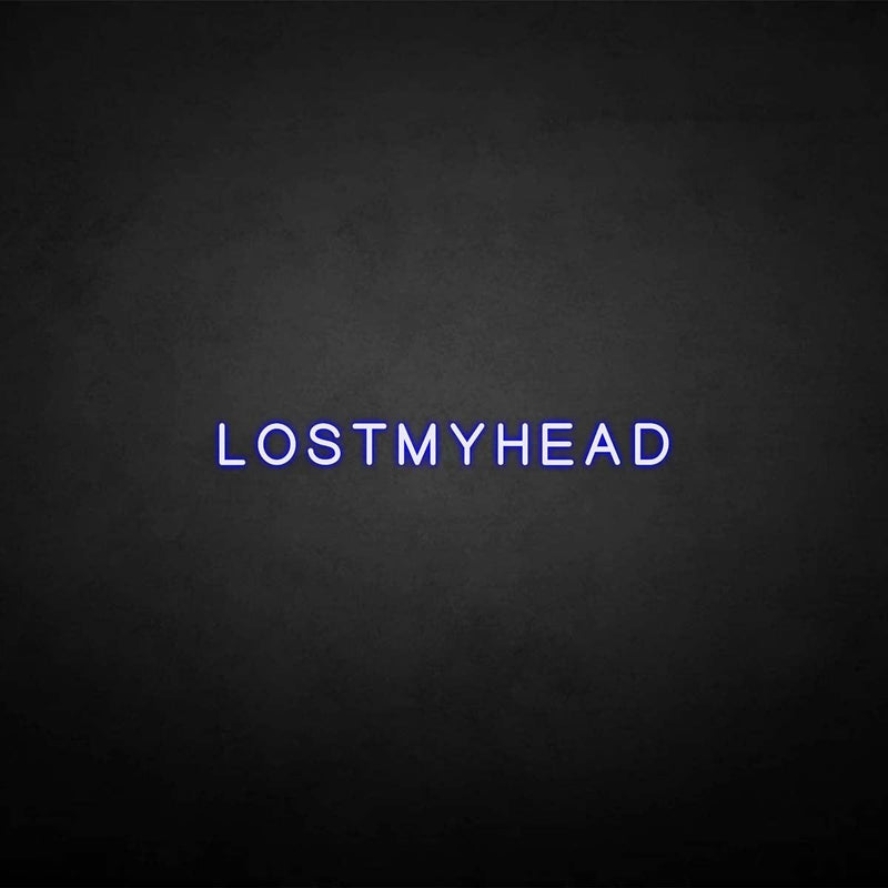 'LOSTMYHEAD' neon sign - VINTAGE SIGN