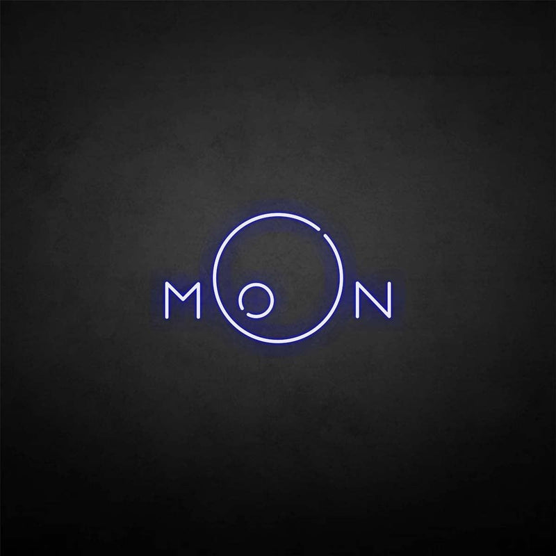 'Moon circle' neon sign - VINTAGE SIGN