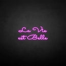'la vie est belle' neon sign - VINTAGE SIGN