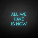 'All we have is now' neon sign - VINTAGE SIGN