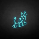 'Drop into hole' neon sign - VINTAGE SIGN