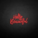 'hello beautiful' neon sign - VINTAGE SIGN