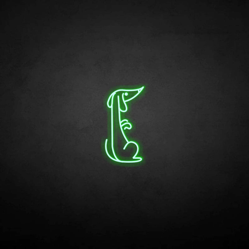 'Wiener-dog' neon sign