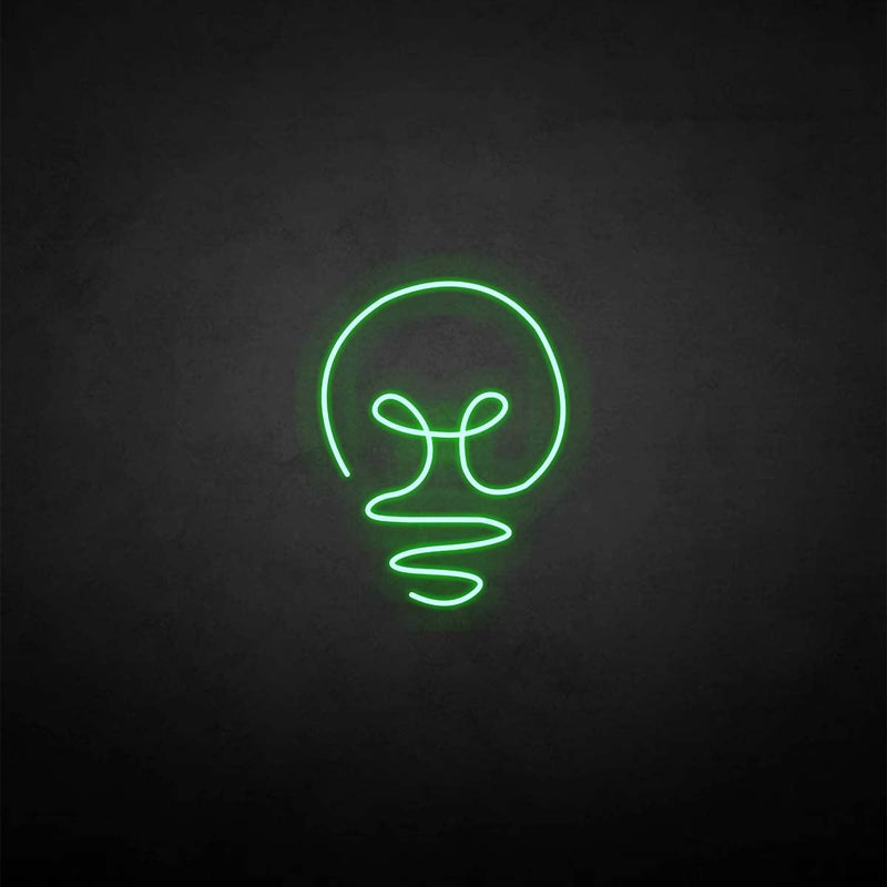 'Light bulb' neon sign