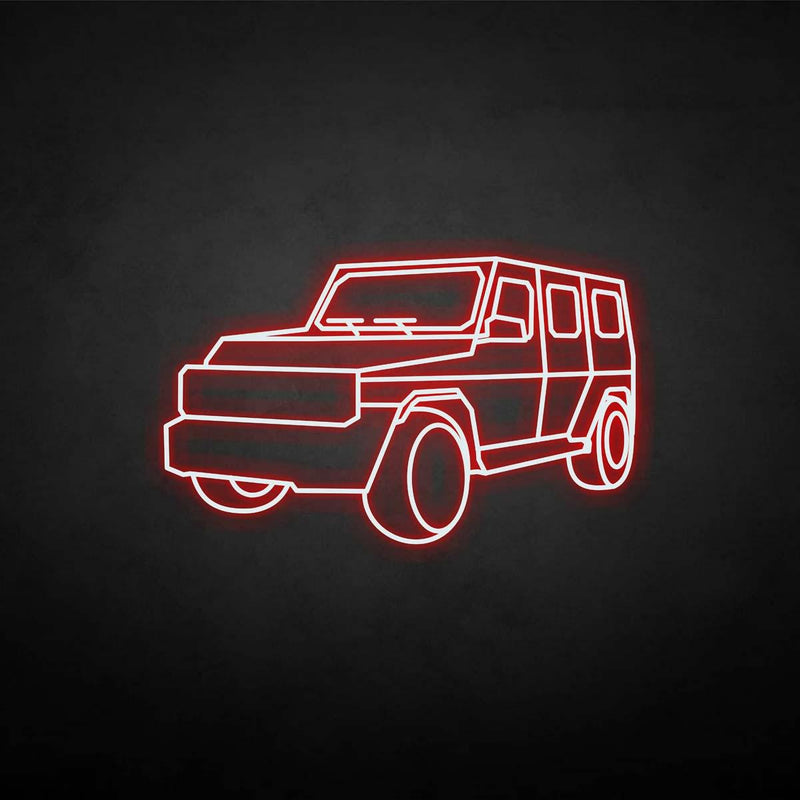 Leuchtreklame "Jeep".