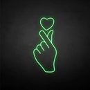 'finger heart' neon sign - VINTAGE SIGN