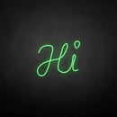 'HI' neon sign - VINTAGE SIGN