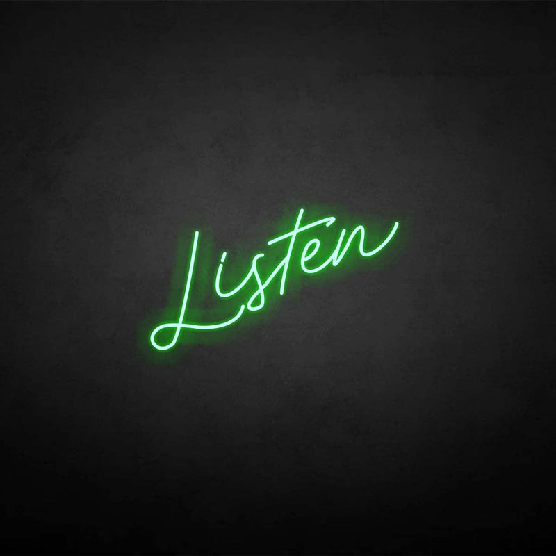 'Listen' neon sign - VINTAGE SIGN