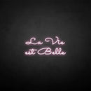 'la vie est belle' neon sign - VINTAGE SIGN