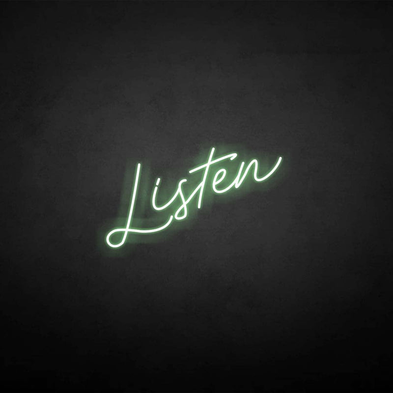 'Listen' neon sign - VINTAGE SIGN