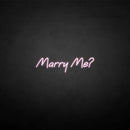 'Marry me ?' neon sign - VINTAGE SIGN