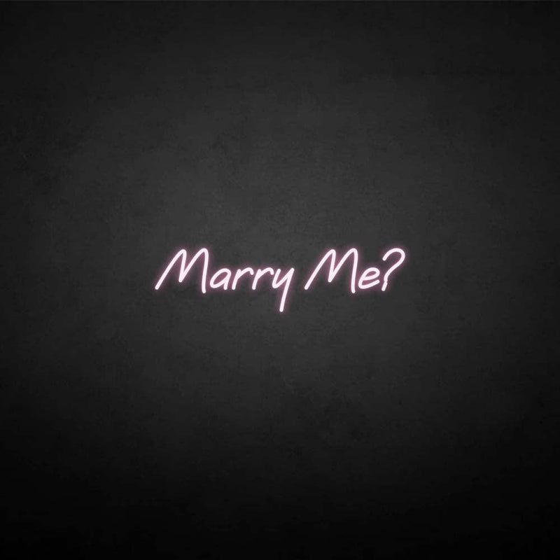 'Marry me ?' neon sign - VINTAGE SIGN