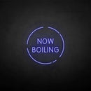 'now boiling' neon sign - VINTAGE SIGN