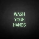 'WASH YOUR HANDS' neon sign - VINTAGE SIGN
