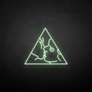 'FACE IN TRIANGLE' neon sign - VINTAGE SIGN