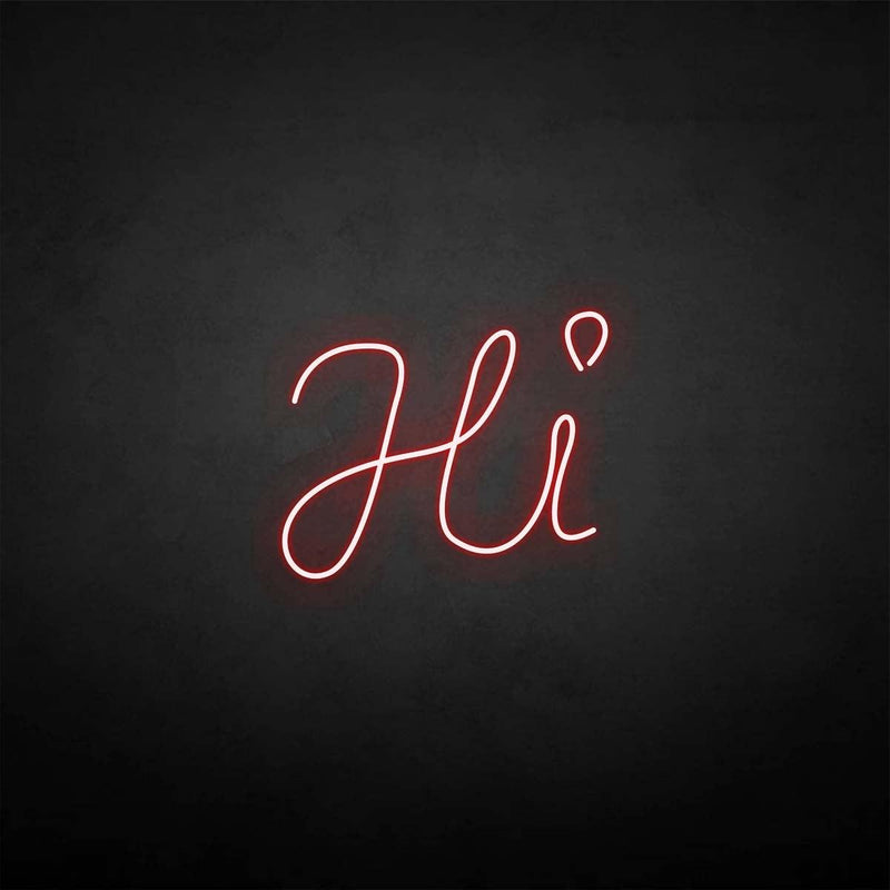 'HI' neon sign - VINTAGE SIGN