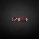 'Battery off' neon sign - VINTAGE SIGN