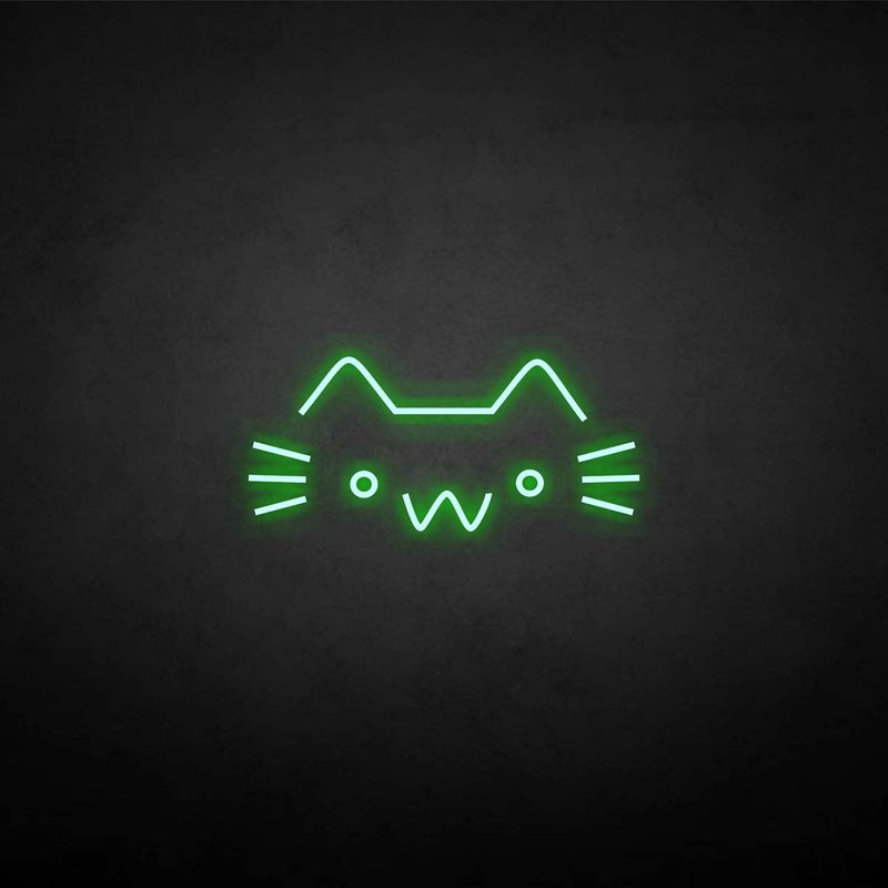 'cat' neon sign