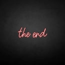 'The end' neon sign - VINTAGE SIGN