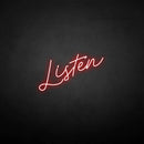'Listen' neon sign - VINTAGE SIGN