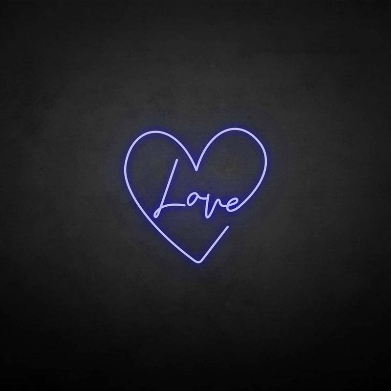 'amour' enseigne au néon