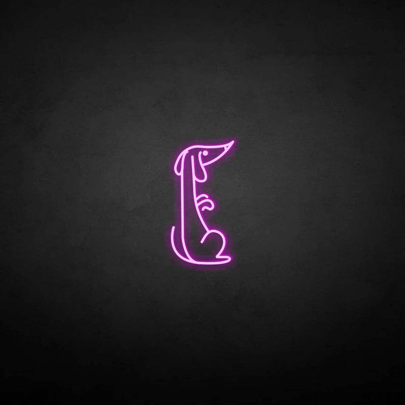 'Wiener-dog' neon sign - VINTAGE SIGN