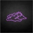 'cloud and sun' neon sign - VINTAGE SIGN