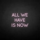 'All we have is now' neon sign - VINTAGE SIGN