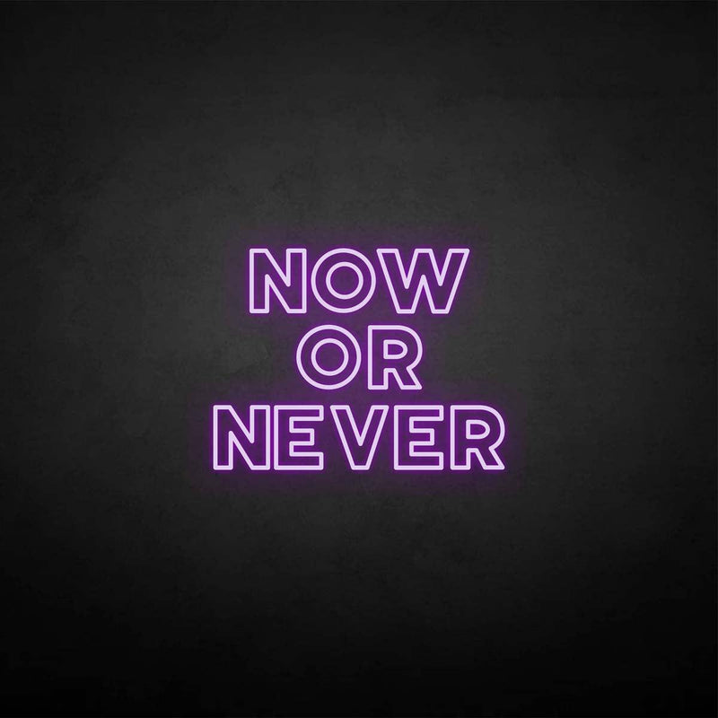 'Now or never' neon sign - VINTAGE SIGN
