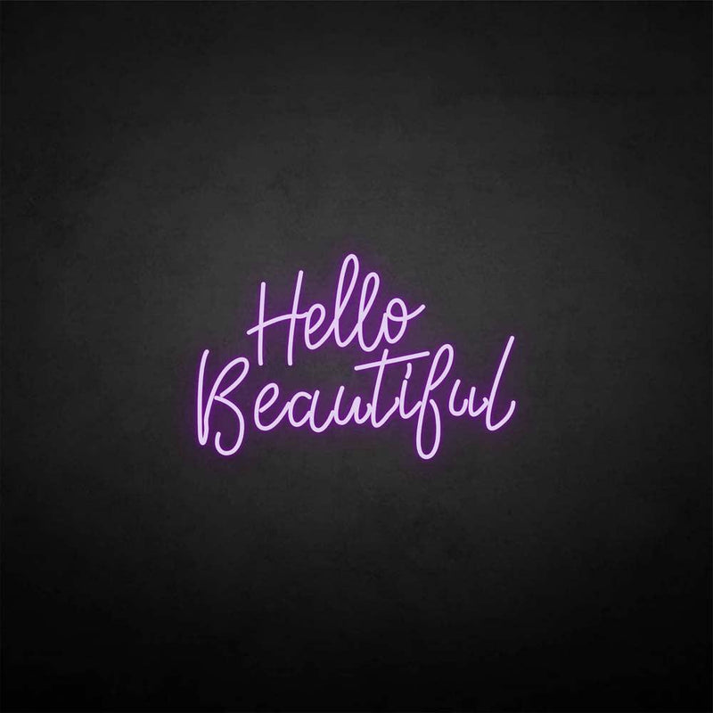 'hello beautiful' neon sign - VINTAGE SIGN