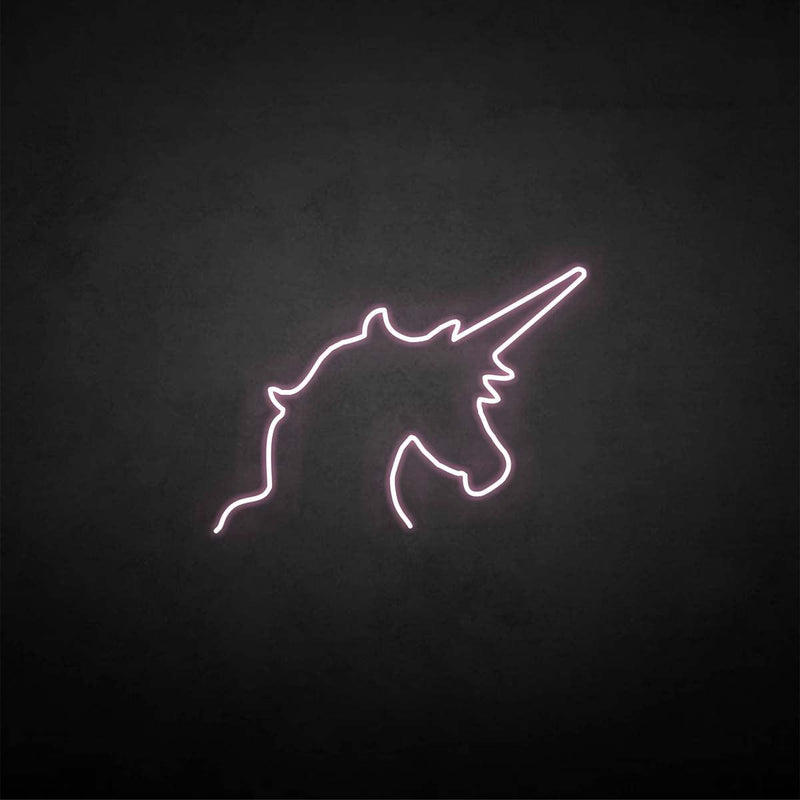 'unicorn' neon sign