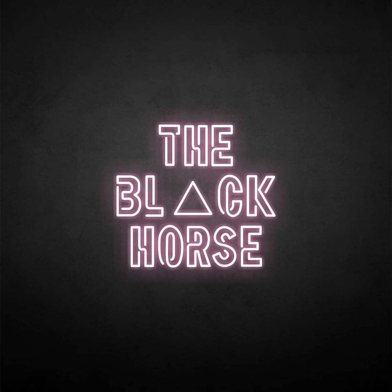 'The black horse' neon sign - VINTAGE SIGN