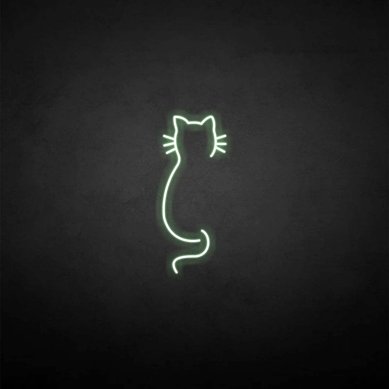 Leuchtreklame "Katze zurück".