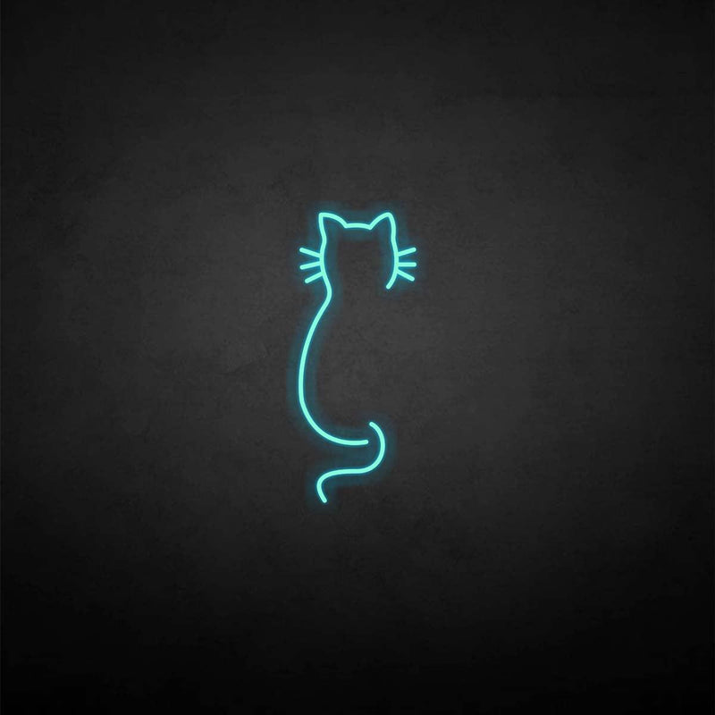 'Cat back' neon sign