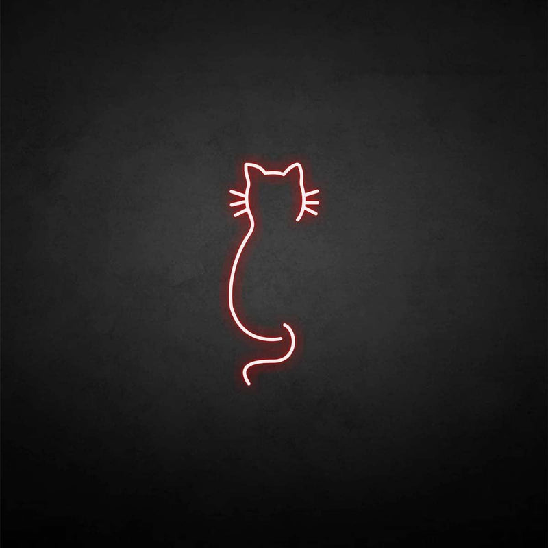 'Cat back' neon sign