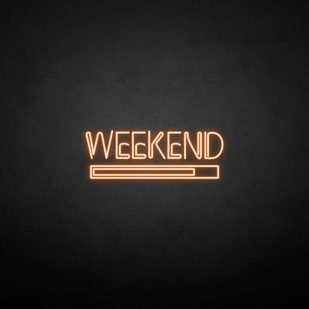Wht Is The Weekends Sign Called 'Weekend' neon sign